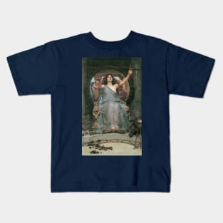 Circe Offering the Cup to Ulysses, 1891 John William Waterhouse Kids T-Shirt